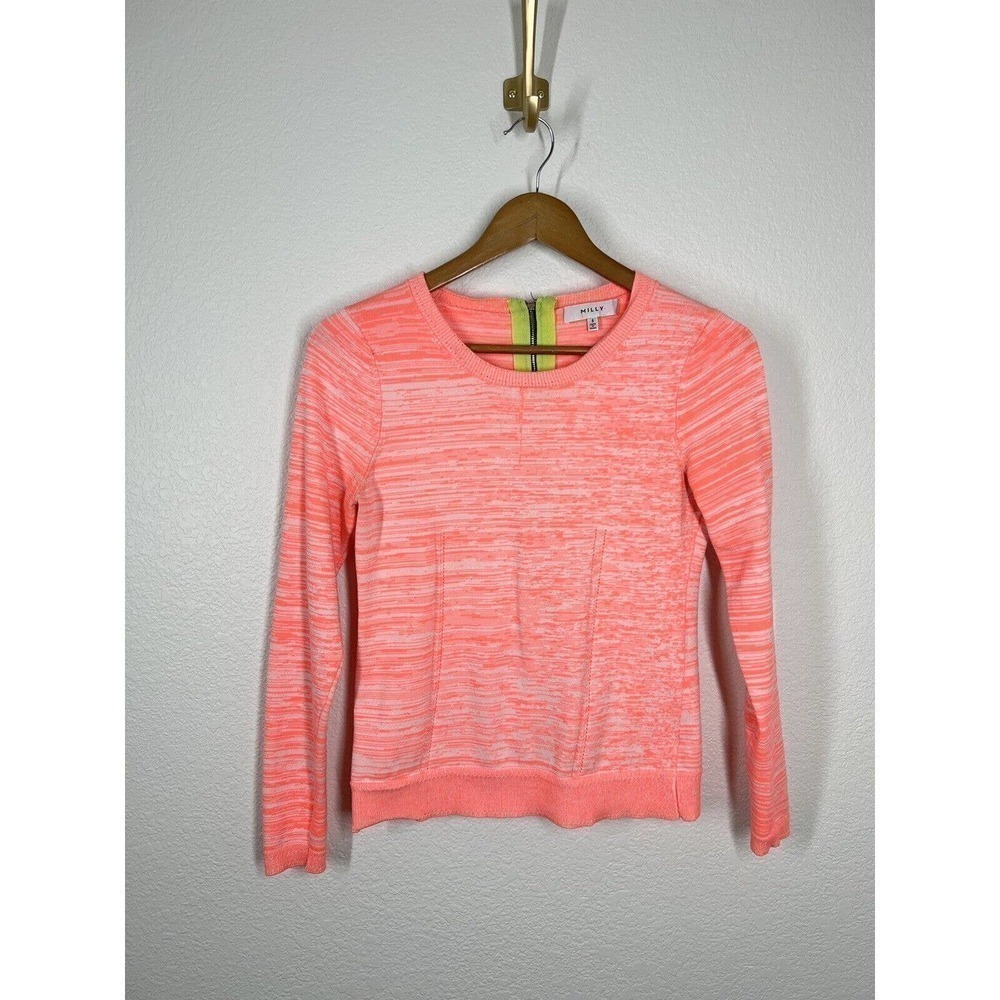 MILLY Neon Spacedye Sweater